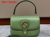 Gucci Blondie Top Handle Bag in Light Green Leather 735101 Replica