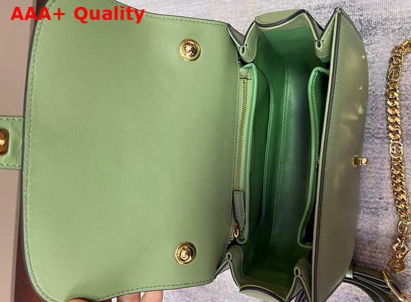 Gucci Blondie Top Handle Bag in Light Green Leather 735101 Replica