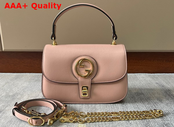 Gucci Blondie Top Handle Bag in Light Pink Leather 735101 Replica