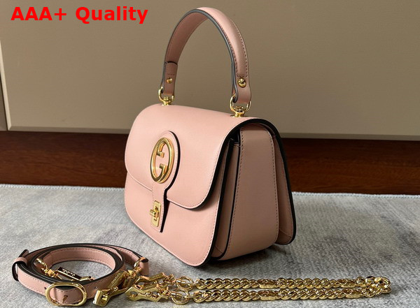 Gucci Blondie Top Handle Bag in Light Pink Leather 735101 Replica