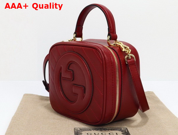 Gucci Blondie Top Handle Bag in Red Leather 744434 Replica