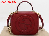 Gucci Blondie Top Handle Bag in Red Leather 744434 Replica