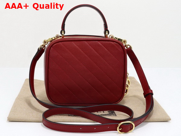 Gucci Blondie Top Handle Bag in Red Leather 744434 Replica