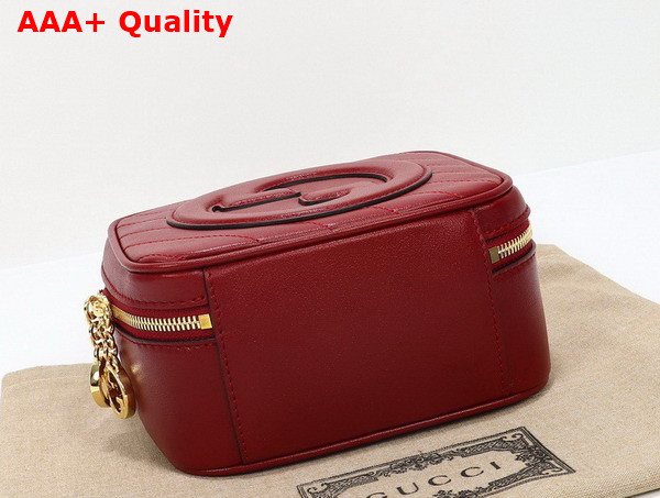 Gucci Blondie Top Handle Bag in Red Leather 744434 Replica