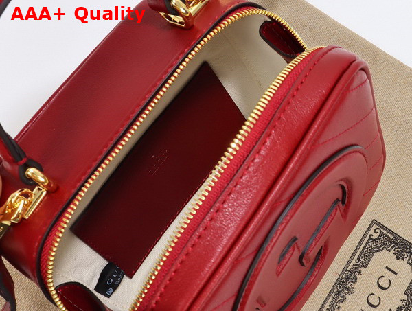 Gucci Blondie Top Handle Bag in Red Leather 744434 Replica