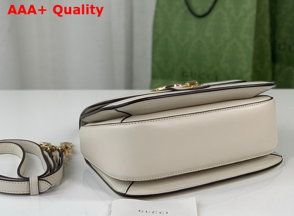 Gucci Blondie Top Handle Bag in White Leather 735101 Replica