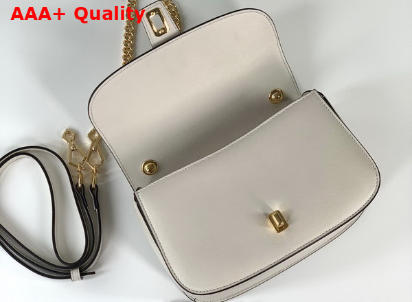 Gucci Blondie Top Handle Bag in White Leather 735101 Replica