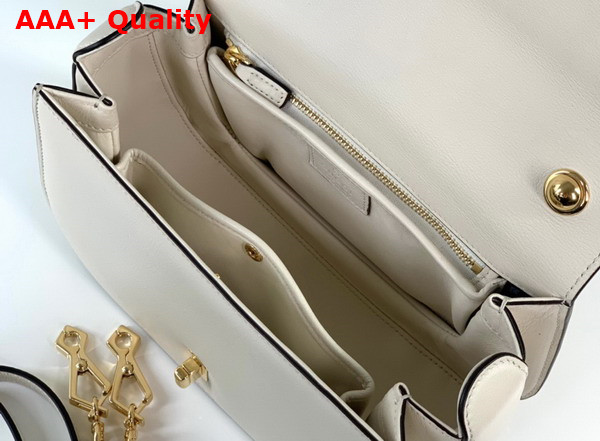 Gucci Blondie Top Handle Bag in White Leather 735101 Replica