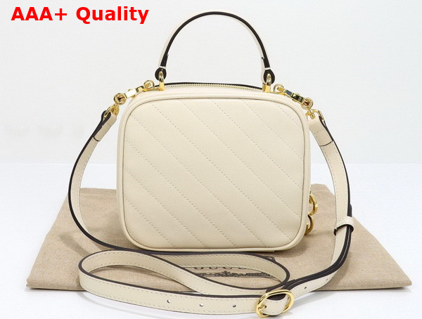 Gucci Blondie Top Handle Bag in White Leather 744434 Replica