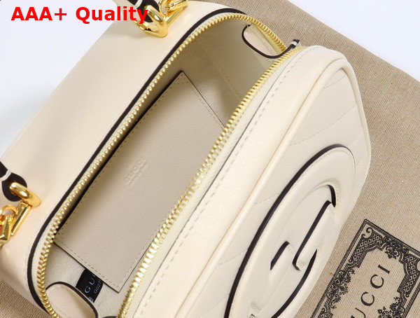 Gucci Blondie Top Handle Bag in White Leather 744434 Replica