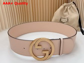 Gucci Blondie Wide Belt in Pink Leather 751534 Replica