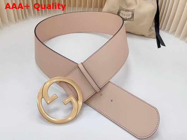 Gucci Blondie Wide Belt in Pink Leather 751534 Replica