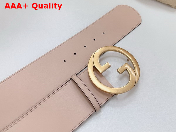 Gucci Blondie Wide Belt in Pink Leather 751534 Replica