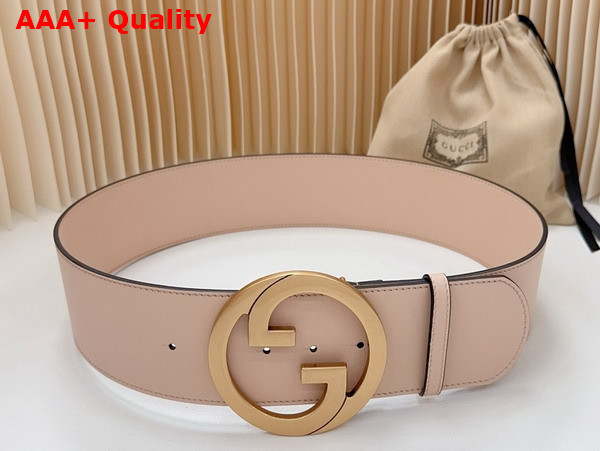 Gucci Blondie Wide Belt in Pink Leather 751534 Replica