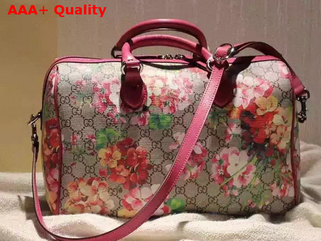 Gucci Blooms Print GG Supreme Top Handle Bag Replica