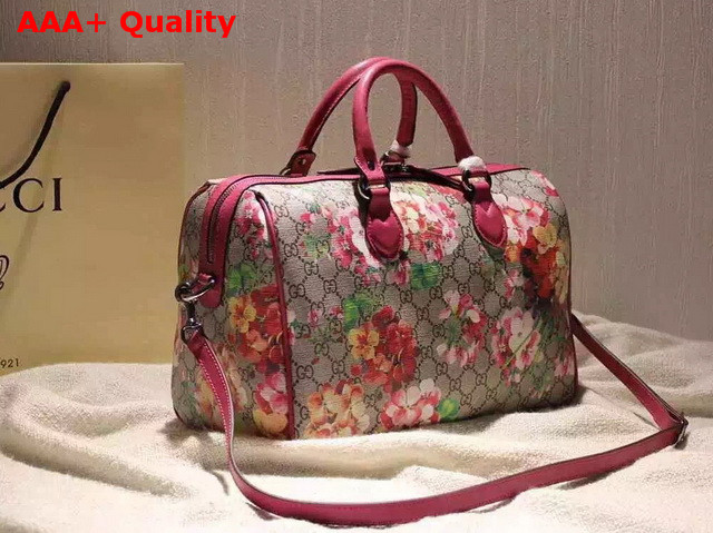 Gucci Blooms Print GG Supreme Top Handle Bag Replica