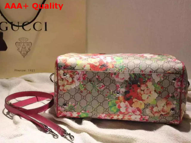 Gucci Blooms Print GG Supreme Top Handle Bag Replica