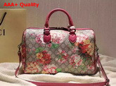 Gucci Blooms Print GG Supreme Top Handle Bag Replica