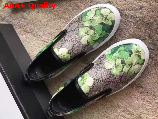 Gucci Blooms Print Slip On Sneaker Green Replica