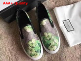 Gucci Blooms Print Slip On Sneaker Green Replica