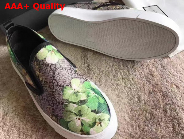 Gucci Blooms Print Slip On Sneaker Green Replica