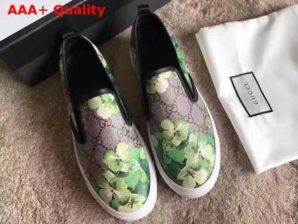 Gucci Blooms Print Slip On Sneaker Green Replica