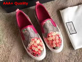 Gucci Blooms Print Slip On Sneaker Pink Replica