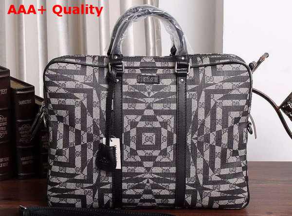 Gucci Briefcase in GG Supreme Canvas with Caleido Print Replica