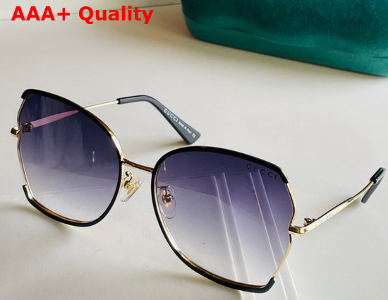 Gucci Butterfly Metal Sunglasses in Blue Replica