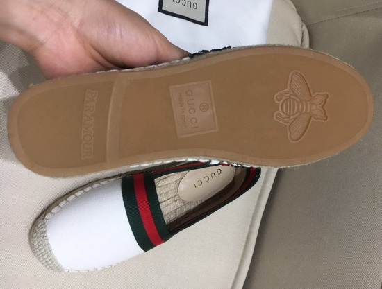 Gucci Canvas Espadrille in White