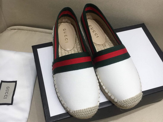 Gucci Canvas Espadrille in White