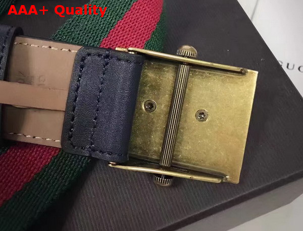 Gucci Canvas Web Belt With Bee Buckle Replica