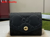 Gucci Card Holders Coin Cases in Black GG Leather 772792 Replica