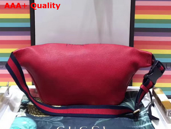 Gucci Coco Capitan Logo Belt Bag Hibiscus Red Leather Replica