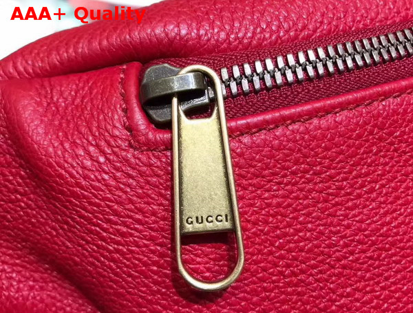 Gucci Coco Capitan Logo Belt Bag Hibiscus Red Leather Replica