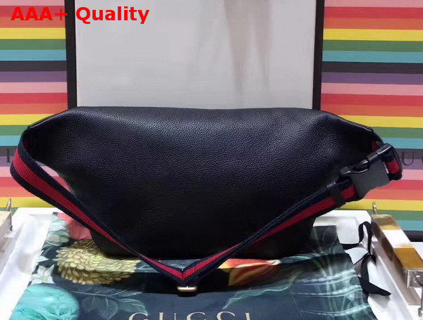 Gucci Coco Capitan Logo Belt Bag in Black Leather Replica