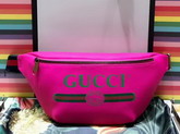 Gucci Coco Capitan Logo Belt Bag in Fuchsia Leather