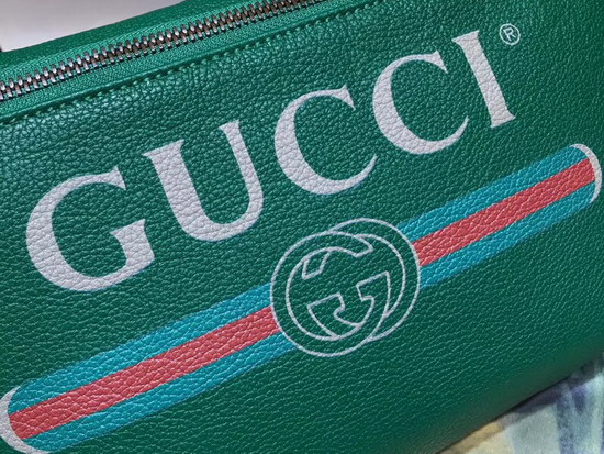 Gucci Coco Capitan Logo Belt Bag in Green Leather