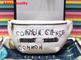 Gucci Coco Capitan Logo Belt Bag in White Grain Leather Replica