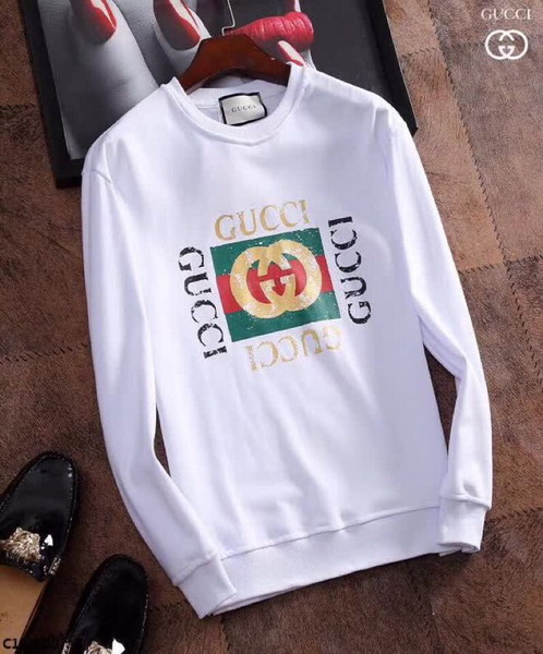 Gucci Cotton Sweatshirt with Gucci Logo White Cotton