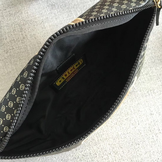 Gucci Dapper Dan Belt Bag in Black GG Leather