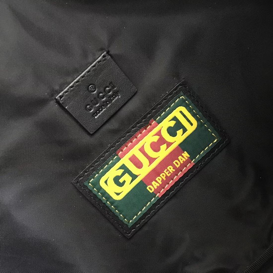 Gucci Dapper Dan Belt Bag in Black GG Leather