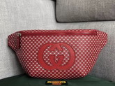 Gucci Dapper Dan Belt Bag in Red GG Leather