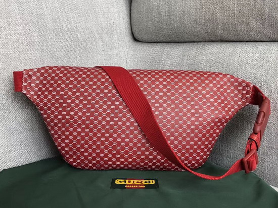 Gucci Dapper Dan Belt Bag in Red GG Leather