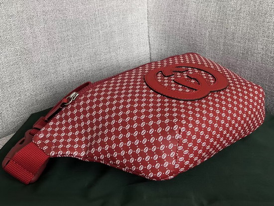 Gucci Dapper Dan Belt Bag in Red GG Leather