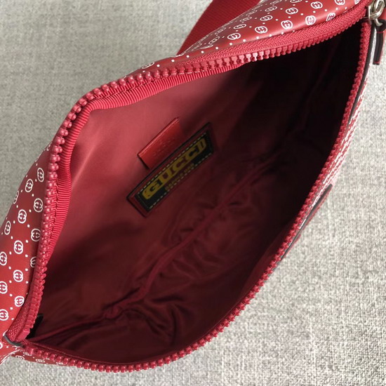 Gucci Dapper Dan Belt Bag in Red GG Leather