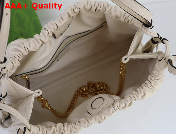 Gucci Deco Medium Tote Bag in White Quilted Leather 746210 Replica