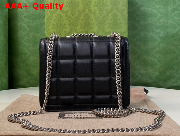 Gucci Deco Mini Shoulder Bag in Black Leather 741457 Replica