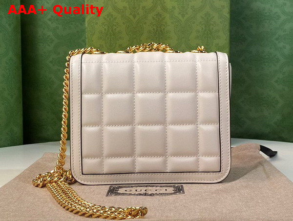 Gucci Deco Mini Shoulder Bag in White Leather 741457 Replica