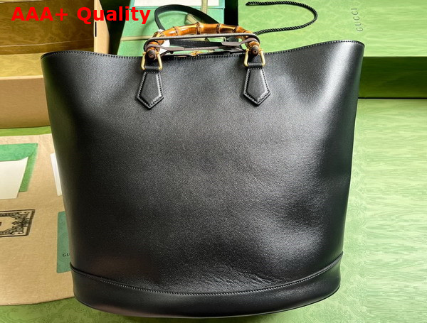 Gucci Diana Large Tote Bag in Black Leather 746270 Replica